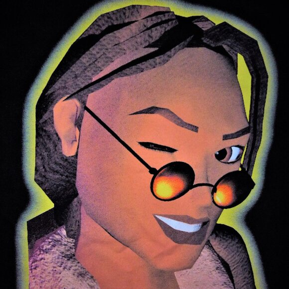 Tomb Raider tee shirt Eidos vintage Made in USA Today's Trendz Lara Croft promo - Picture 1 of 5